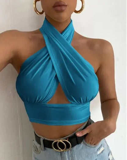 Women's Twist Halter Top